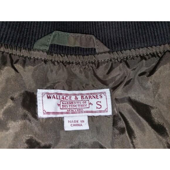 MEN'S S SMALL WALLACE & BARNES FOR J CREW CAMO MA-1 BOMBER JACKET CAMOUFLAGE - Picture 5 of 7